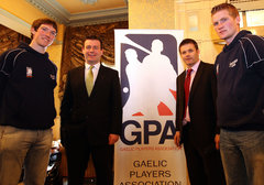 With GPA CE Dessie Farrell, Tipp's Tom Stapleton and Limerick's Seamus Hickey