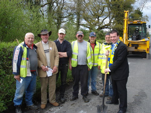 With the Council Workers in Riverstown