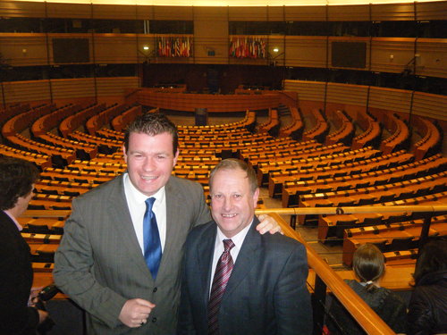 With Paddy Downey From Cashel in European Parliament