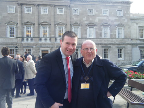 With the Great Johnny Whelan on First Day in Dail