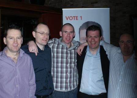 Seanie, Dermie, Dave, AK, Paudie in Douglas