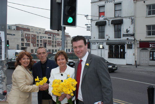 Getting our daffodils in Cork