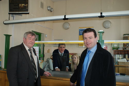 At Cahir Post Office with Cllr Seanie Lonergan