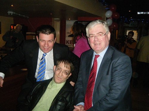 Pictured with my friend Derek Spaight and Party Leader Eamon GIlmore