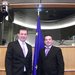 With Cllr Jonathan Meaney in the European Parliament