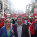 With Nessa Childers MEP at Anti Austerity March in Brussels