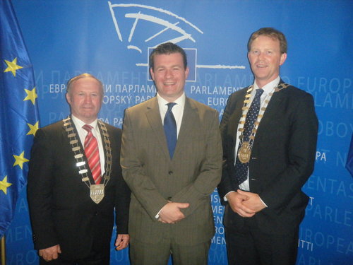 Alan Kelly MEP Welcomes Two Kerry Mayors to Brussels