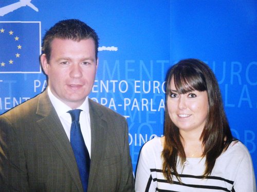 Alan and Brussels Intern Sarah Crowe