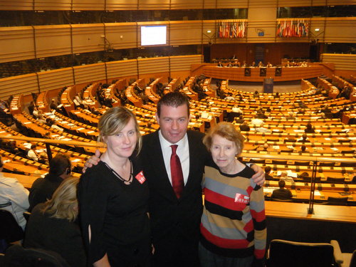 Alan with Angela Butler and Brigid Maher