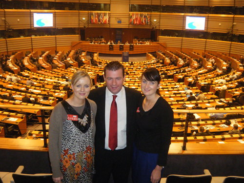 Alan with Mairead and Josephine
