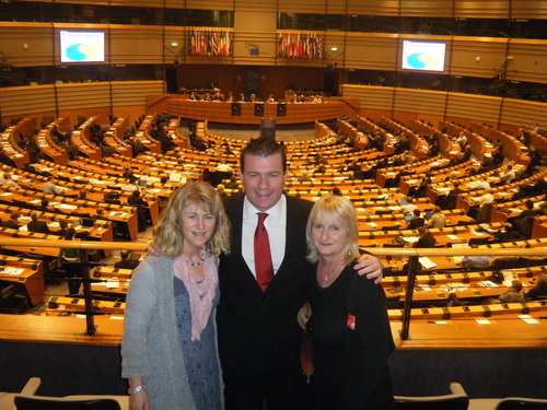 Alan with Virginia and Ann