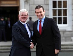 Eamon and Alan - The Labour Leader Eamon Gilmore TD announcing that Alan Kelly MEP is to seek the Tipp North nomination.