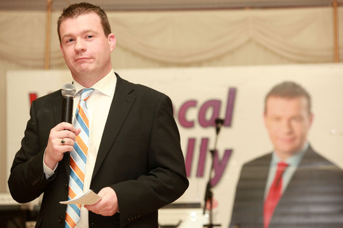 Speaking at Election Party