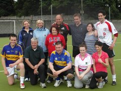 Alan Kelly's Warriors - Team Alan Kelly's Warriors who were runners up in Caman Abu tournament part of The Thurles Sarsfield International Hurling Festival, they were beaten by Dew Valley in the Final.  Back: Hazel Maher, Marion Maher, Marion Denyer, Dylan Denyer, Jim McGrath, Eileen Gibson and Ger Slattery.  Front:  Darren Hogan, Cllr. John Kennedy, Alan Kelly TD, Minister for Public Transport and Commuter Affairs, Siobhan Horrigan and Laura Brennan (Absent from photo: Tracey McGee).