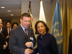 With Susan Rice US Ambassador to the United Nations